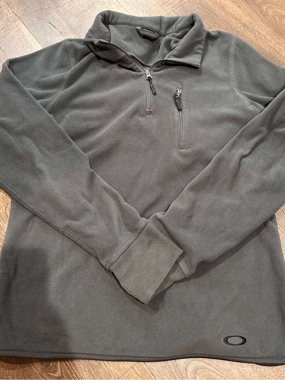Oakley Charcoal Gray Half-Zip Fleece Pullover